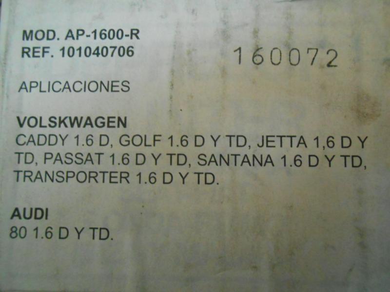 SER44 DEPRESOR FRENO / BOMBA VACIO VOLKSWAGEN, AUDI 1.6D, REF. 101040706 MOD. AP-1600R