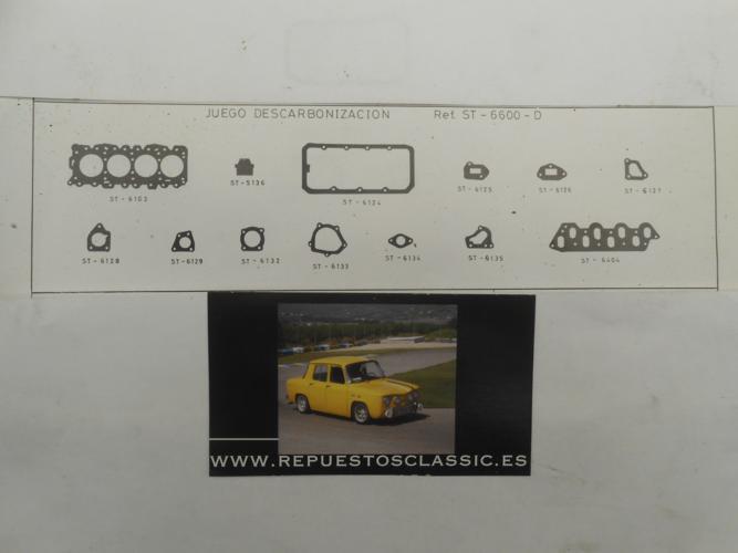 JM54 JUEGO JUNTAS CULATA SEAT RITMO, RONDA, IBIZA, MALAGA, FIAT REGATA 1.7D, ESPESOR 1,90mm