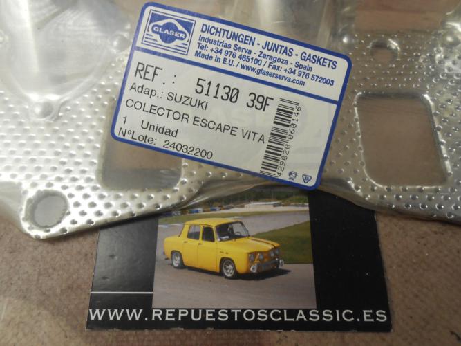 JM217 JUNTA COLECTOR DE ESCAPE SUZUKI VITARA ET/TA G16A 88->95 REF. X51130