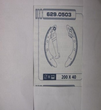 KT04-6087867* KIT FRENO TAMBOR TRASERO SEAT TOLEDO, AUDI 80, 90, 100, VOLKSWAGEN SANTANA, PASSAT SIN ACCESORIOS (200x40mm)
