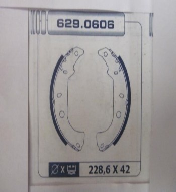 KT06-6087905 KIT FRENO TAMBOR TRASERO FIAT TIPO (160), TEMPRA (159) 87->95 SISTEMA BENDIX (228x42mm)