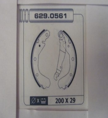 KT16-6087820 KIT FRENO TAMBOR TRASERO OPEL CORSA A (200x29mm. PISTON BOMBIN 17,4mm)