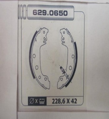 KT29-6087828 KIT FRENO TAMBOR TRASERO RENAULT 18, FUEGO, ESPACE, TALBOT 150/1307/1510, RANCHO (228,6x42mm)