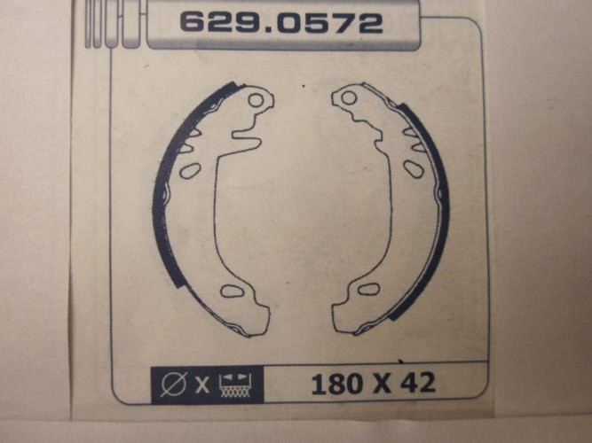 KT32-6087952 KIT FRENO TAMBOR TRASERO RENAULT CLIO, SUPERCINCO (180x42mm)