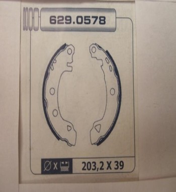 KT36-6087955 KIT FRENO TAMBOR TRASERO RENAULT 19 II, CITROEN AX 4x4 (203,2x39mm. BOMBIN 19,5mm)