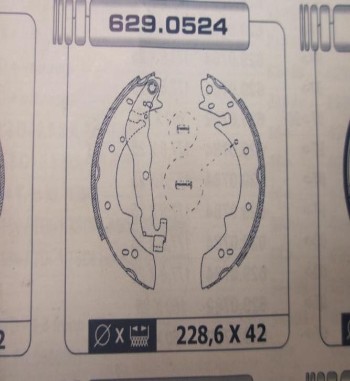 KT39-6087937 KIT FRENO TAMBOR TRASERO RENAULT SAFRANE I 2.0/2.2/2.1DT (TAMBOR 228,6x42mm.  BOMBIN 22,22mm)