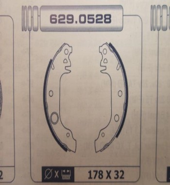 KT47-6087803 KIT FRENO TAMBOR TRASERO FORD FIESTA MKII 950, 1.0, 1.1 76->83 (TAMBOR 178x32mm. BOMBIN 15,87mm)