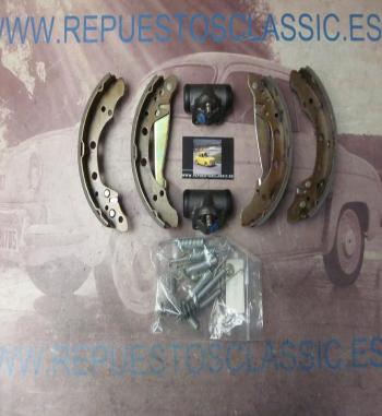 KT66-6087862 KIT FRENO TAMBOR TRASERO PEUGEOT 405 87>96 TODOS LOS MODELOS SIN ABS (TAMBOR 228,6x42mm. BOMBIN 20,64mm)