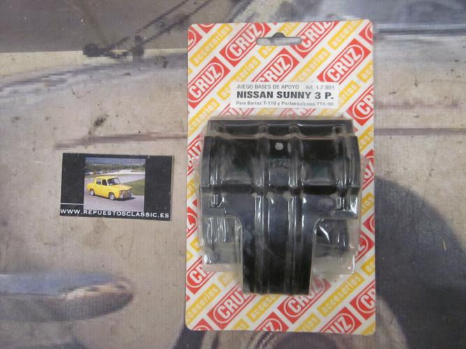BAC38 17801 SOPORTES BASES DE APOYO PARA BACA-BARRAS DE TECHO CRUZ, NISSAN SUNNY 3p. (PARA BARRAS T-110)