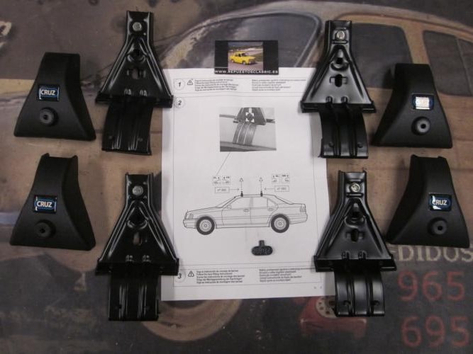 BAC47 931026 KIT OPTIMA SOPORTES FIJACION BACA-BARRAS DE TECHO CRUZ, MERCEDES CLASE C SEDAN 4p. 93>00