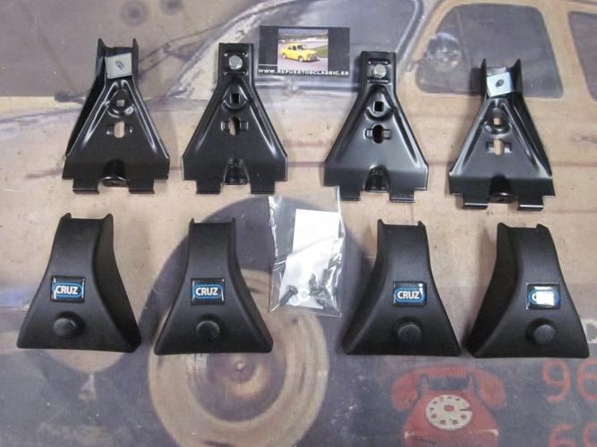 BAC52 931063 KIT OPTIMA SOPORTES FIJACION BACA-BARRAS DE TECHO CRUZ, RENAULT SCENIC II 03> (PARA BARRAS OS-105, ALUS-108)