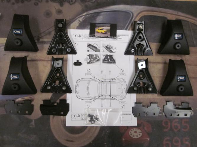 BAC56 931398 KIT OPTIMA SOPORTES FIJACION BACA-BARRAS DE TECHO CRUZ, RENAULT MEGANE II 02>09 (PARA BARRAS OS-105, ALUS-108)