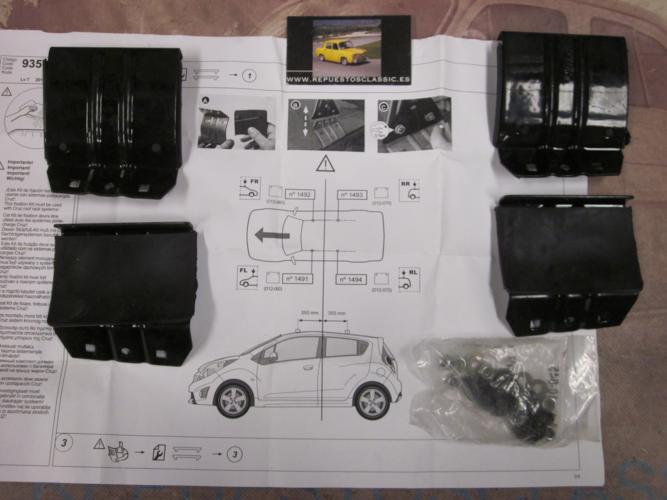 BAC67 935485 KIT OPTIPLUS SOPORTES FIJACION BACA-BARRAS DE TECHO CRUZ, CHEVROLET SPARK M300 5p. 10>