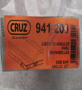BAC68 941200 JUEGO ANGULOS BARANDILLAS BACA-BARRAS DE TECHO CRUZ
