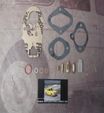 W098 SUPER KIT CARBURADOR WEBER 28 ICP 1-2-3-6-10, SEAT 600 D