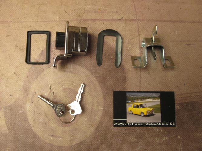 CM78 8550 CONJUNTO CERRADURA CAPO MOTOR FIAT 500 >75 CON LLAVES