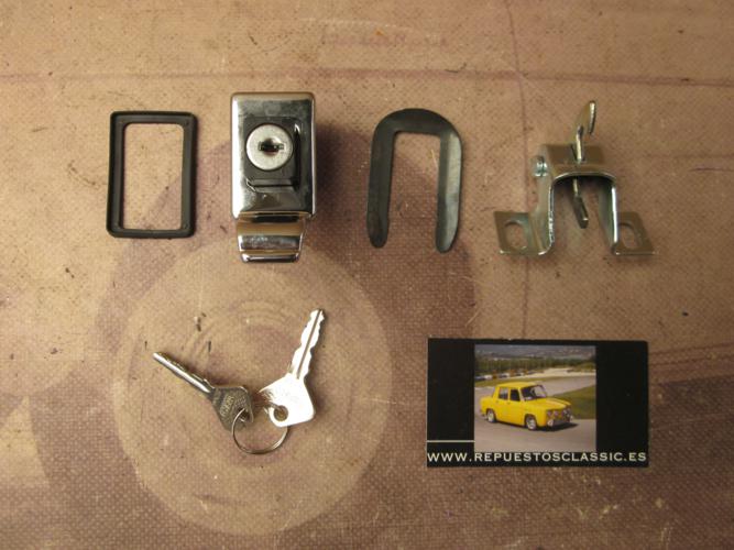 CM78 8550 CONJUNTO CERRADURA CAPO MOTOR FIAT 500 >75 CON LLAVES
