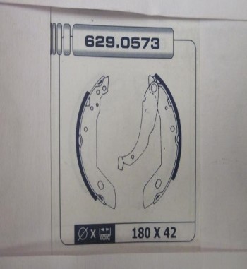 KT25*-6087851 KIT FRENO TAMBOR TRASERO RENAULT 9, 11, SUPERCINCO, PEUGEOT 309 SIN ACCESORIOS (TAMBOR 180x42mm, CILINDRO 22,22mm)