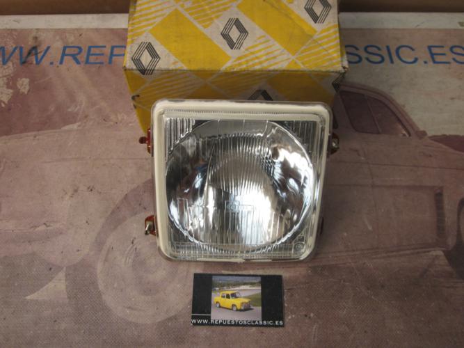 IRE13* OPTICA FARO CUADRADO DERECHO CIBIE RENAULT 6 2ª SERIE FOCO EUROPEO ORIGINAL RENAULT REF. 7701017190