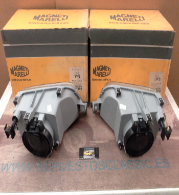 MAG.01 JUEGO FAROS H4 RENAULT CLIO 90>, MAGNETI MARELLI 712054058410/712054058411 REGULACION MANUAL