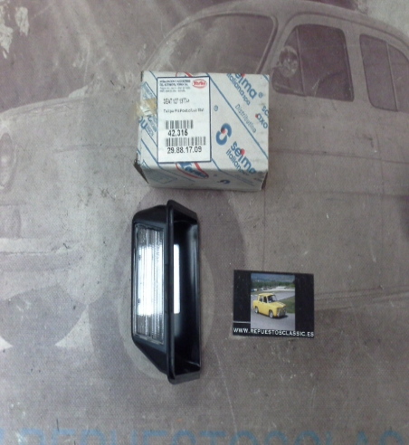 ISE346* TULIPA LUZ MATRICULA PILOTO TRASERO IZQUIERDO SEAT 127 2ª SERIE C , CL YORKA 42315