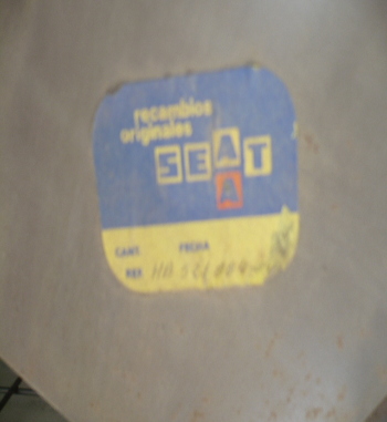 P2-6 PUERTA DERECHA SEAT 127 1ª SERIE CODIGO HB ORIGINAL SEAT