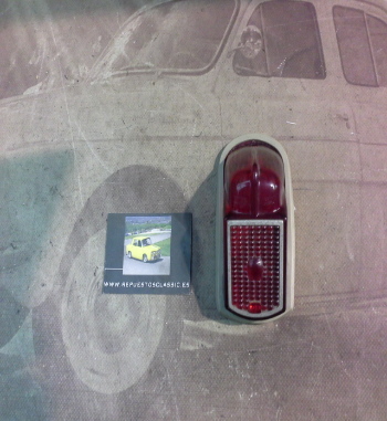 IC191P4 TULIPA PILOTO TRASERO SIN LUZ MATRICULA CITROEN 2cv 1° SERIE, YORKA