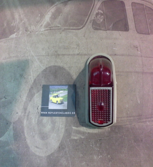 IC191P4 TULIPA PILOTO TRASERO SIN LUZ MATRICULA CITROEN 2cv 1° SERIE, YORKA