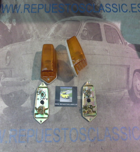 IC192P4 JUEGO PILOTOS AMBAR INTERMITENTES LATERALES CITROEN 2CV FURGONETA , AK , YORKA 0124400045