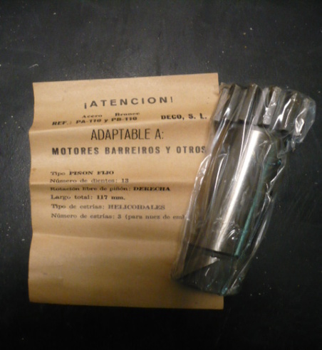 PA110 PIÑON ARRANQUE PA110 13 DIENTES DERECHA MOTORES BARREIROS