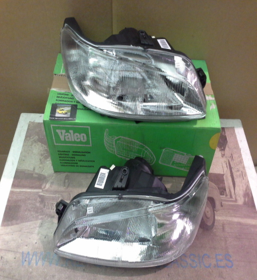 IP115P4+PV3N2 JUEGO FAROS H7+H7 PEUGEOT 306 97->99, VALEO 086647/086648