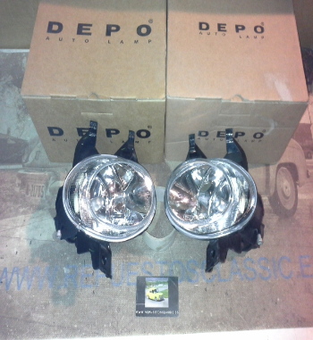 IP129P3 JUEGO FAROS ANTINIEBLA PEUGEOT 206 98->, REF. 5502007LUE/5502005RUE