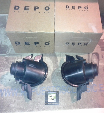 IP129P3 JUEGO FAROS ANTINIEBLA PEUGEOT 206 98->, REF. 5502007LUE/5502005RUE