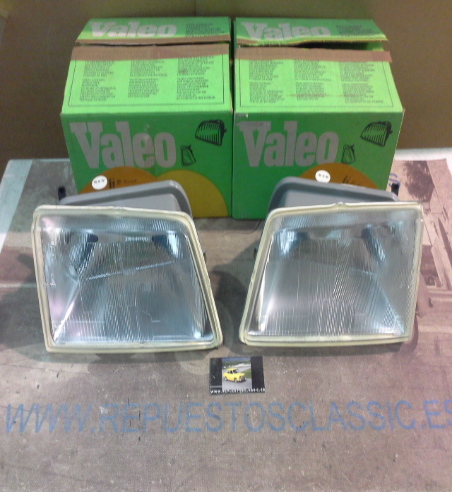 IP134P4 JUEGO FAROS MARCHAL FOCO EUROPEO PEUGEOT 205 REF. VALEO 061828/061829