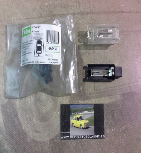IRE473 PILOTO LUZ MATRICULA RENAULT 21, MEGANE I, VALEO 085836