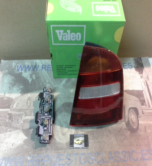 ISE778 P12 PILOTO TRASERO DERECHO SKODA OCTAVIA I 96->, VALEO 087529