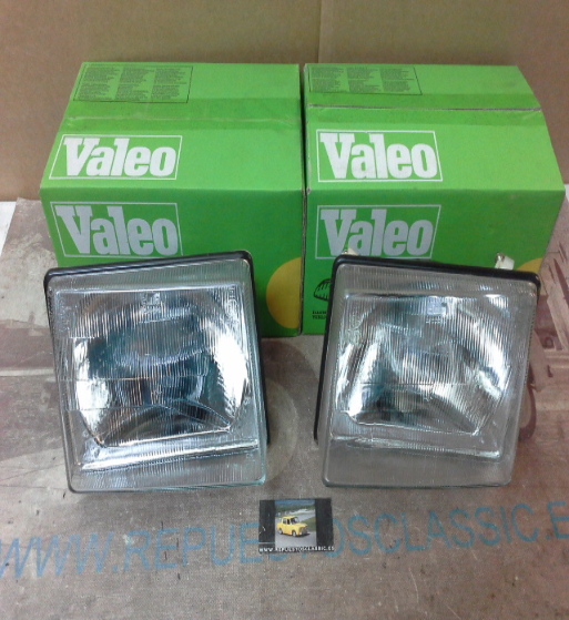 IFi01 JUEGO FAROS ELMA FIAT UNO 83->99, FOCO EUROPEO, VALEO 063095/063096