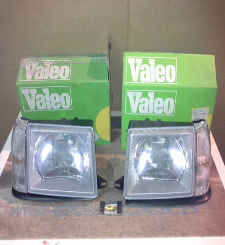 IFi71 JUEGO FAROS FOCO EUROPEO LANCIA-AUTOBIANCHI Y10 89-> PILOTO INTERMITENTE BLANCO, VALEO 084438/084439