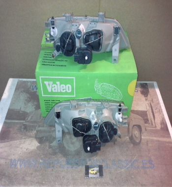 INI02 JUEGO FAROS H1+H1 NISSAN PRIMERA 96->99, VALEO 087914/087915 (REGULADOR ELECTRICO CON SERVOMOTOR)