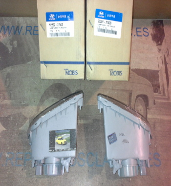 31P9 JUEGO FAROS ANTINIEBLA ORIGINALES HYUNDAI COUPE 99->, REF. 9220127500/9220227500