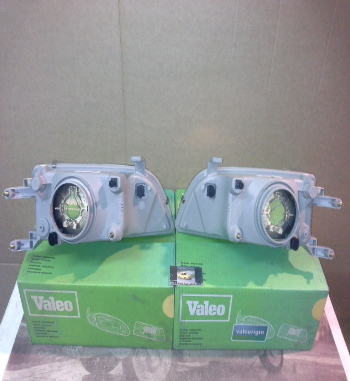 50P9 JUEGO FAROS H4 SUZUKI SWIFT II 90->01, SUBARU JUSTY II 95->03, VALEO 087379/087380