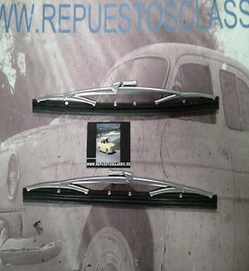 13.172 ESCOBILLAS LIMPIA PARABRISAS INOXIDABLES SEAT FIAT 850, 127, 1500, 124, 133, 127, A112, SIMCA 1200, 1000 MEDIDAS 36 mm AN