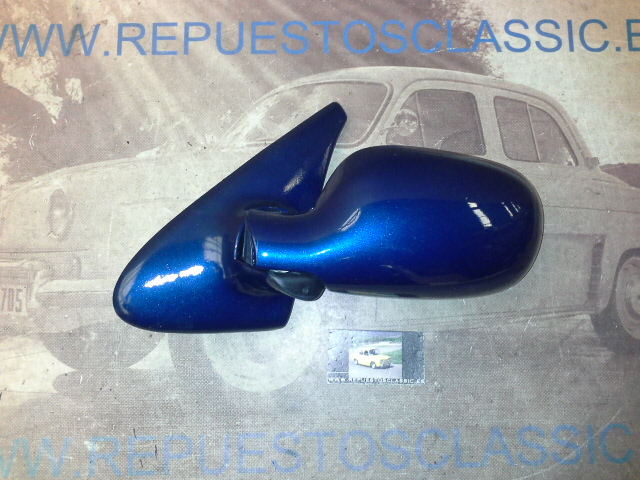 RET264P3 RETROVISOR EXTERIOR IZQUIERDO RENAULT MEGANE 96->03 ELECTRICO, TERMICO, PINTADO AZUL, REF. 6139219