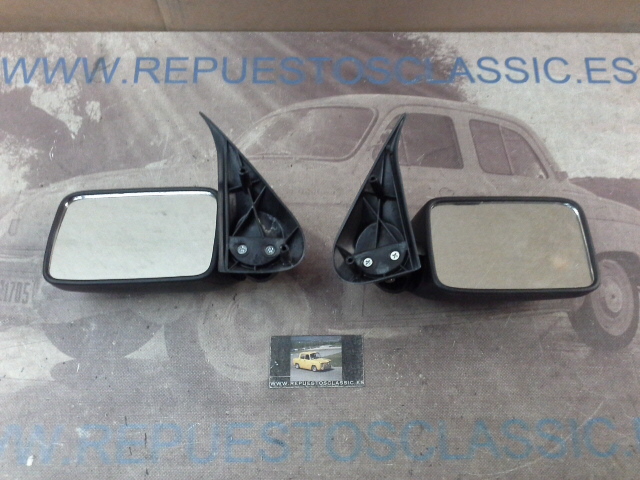 RET298P3 JUEGO RETROVISORES EXTERIORES FIAT UNO 83-> REG. MANUAL SIN MANDO (DISTANCIA DE TORNILLO A TORNILLO 70mm)