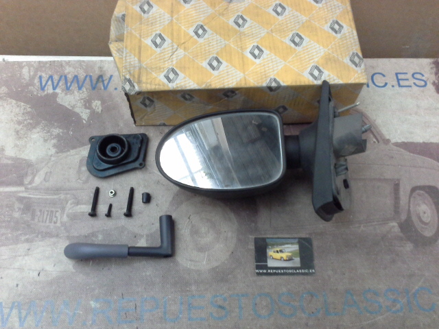 RET338P4 ESPEJO RETROVISOR EXTERIOR IZQUIERDO ORIGINAL RENAULT TWINGO I, REG. MANUAL CON MANDO