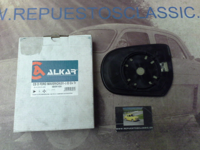 RET440P1 CRISTAL ESPEJO RETROVISOR EXTERIOR DERECHO TERMICO FORD MAVERICK 01-> REF. 6426546