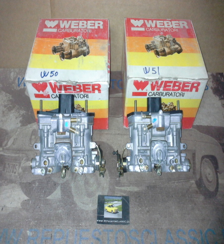 CW-50/51 JUEGO CARBURADORES WEBER 36 IDF 44A y 45A ALFA ROMEO 33, VOLKSWAGEN BEETLE, PORSCHE