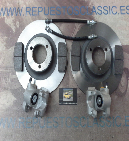 TVK01 KIT COMPLETO FRENOS TRASEROS RENAULT 8, 10, ALPINE A110, FLORIDA, CARAVELLE, PISTON 32mm.