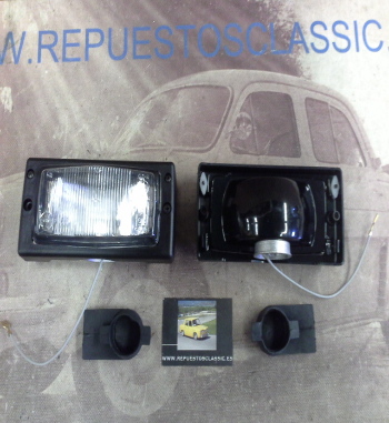 66P9 JUEGO FAROS LARGO ALCANCE ANTINIEBLA BLANCOS RENAULT SUPERCINCO , GT TURBO, 9 , 11 , 19 , 21 Y OTROS MODELOS, REF. PX1562