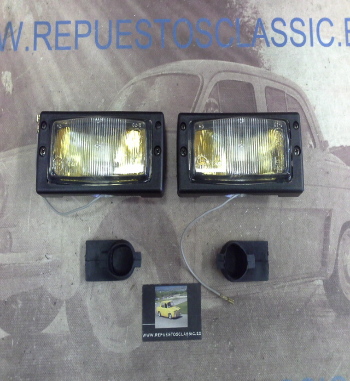 67P9 JUEGO FAROS LARGO ALCANCE ANTINIEBLA AMARILLOS RENAULT SUPERCINCO , GT TURBO, 9 , 11 , 19 , 21 Y OTROS MODELOS, REF. PX1563